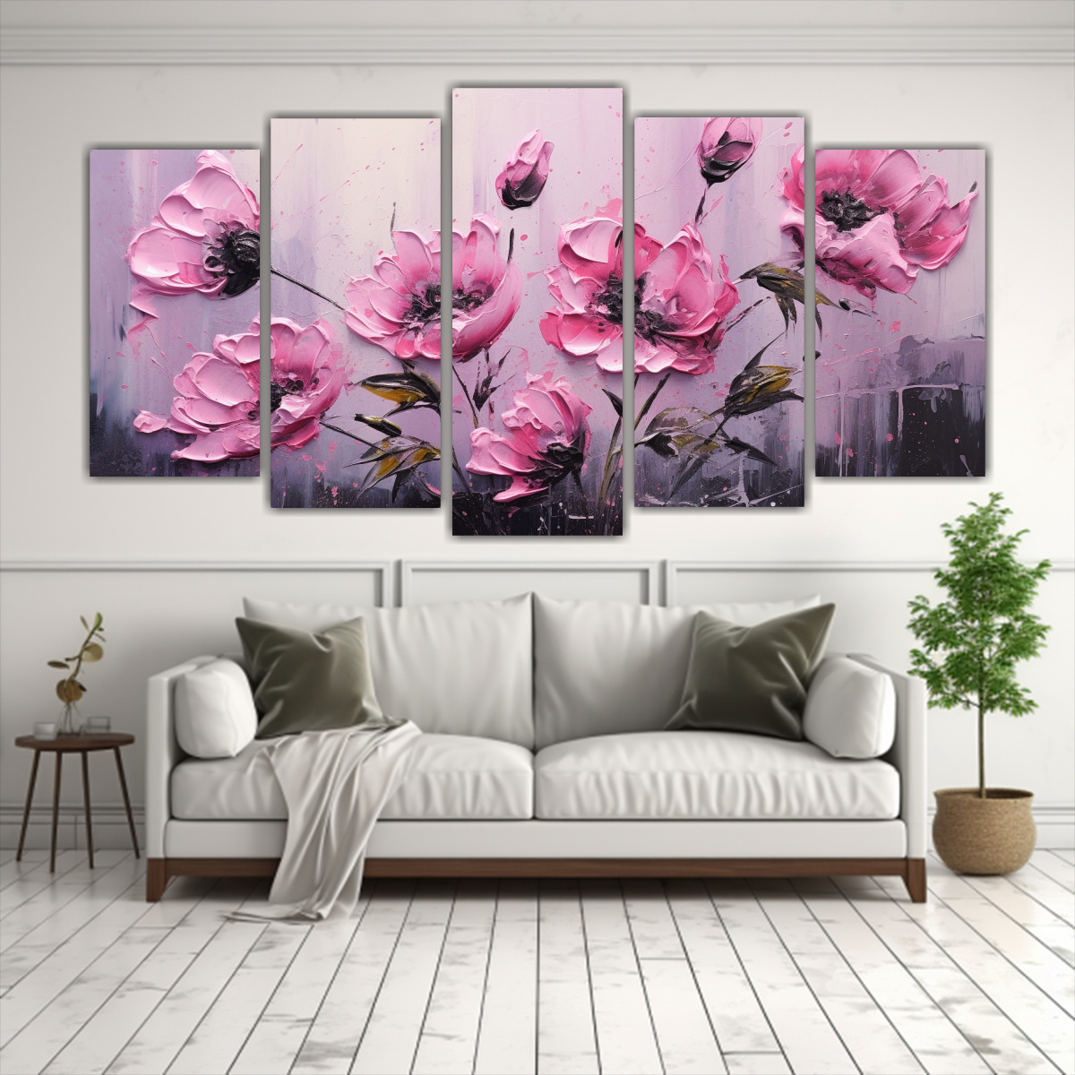 cuadro-de-flores-en-tela-de-alta-calidad-en-negro-y-rosa-1