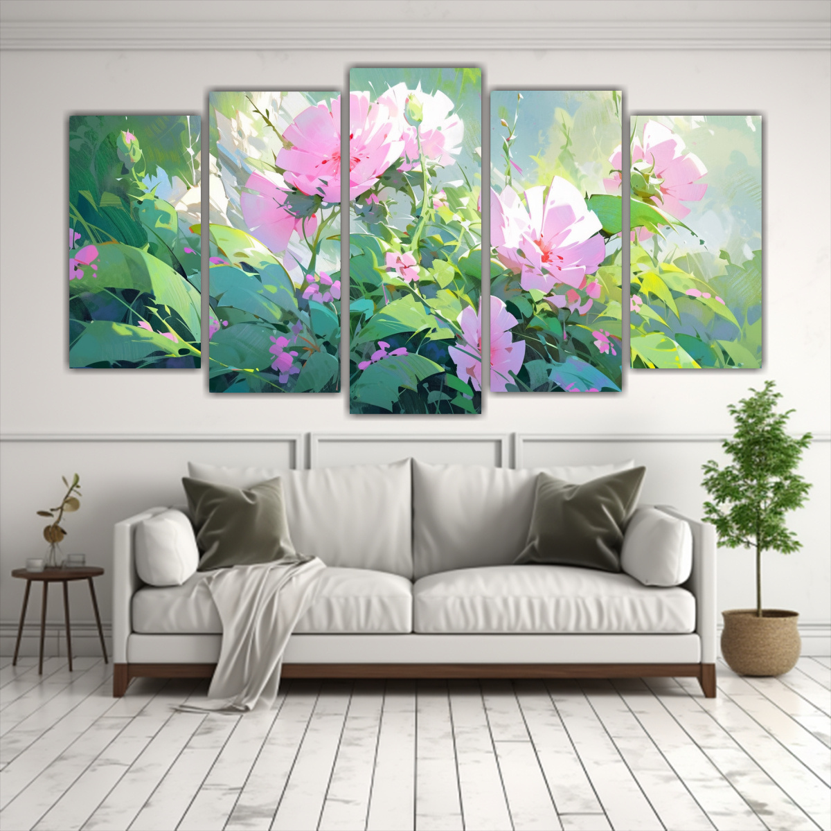 cuadro-de-flores-rectangulares-en-verde-y-magenta-en-lienzo-decorativo-1