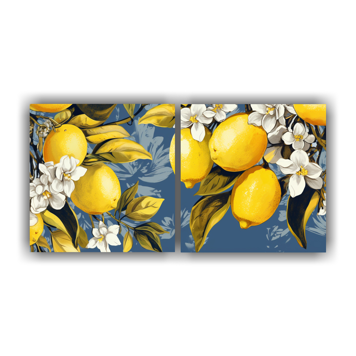 cuadro-doble-en-bastidor-dibujo-limonero-en-amarillo-y-blanco-ambiente-neonoir-