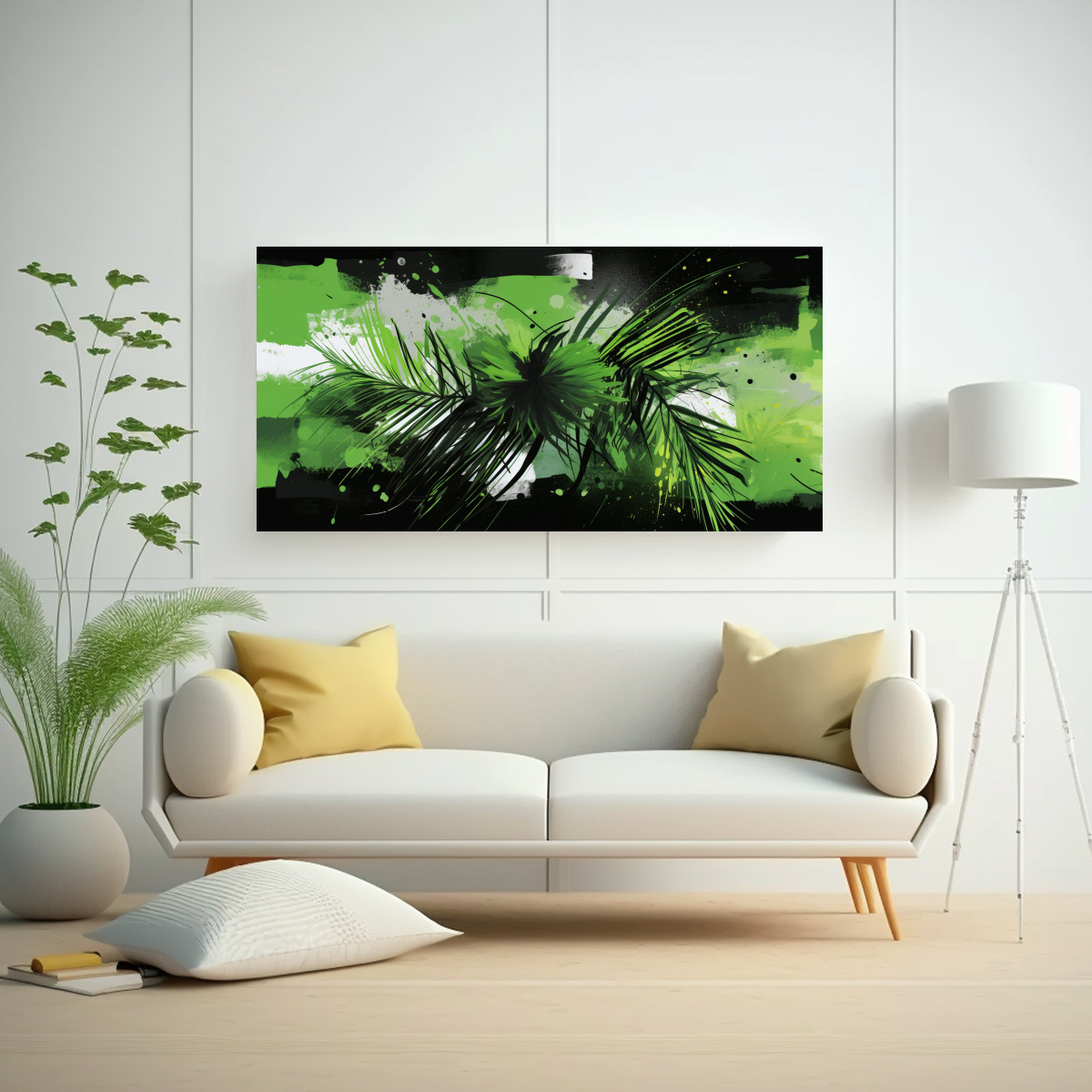 cuadro-espectacular-de-palmeras-en-verde-y-negro-ambiente-neonoir-1