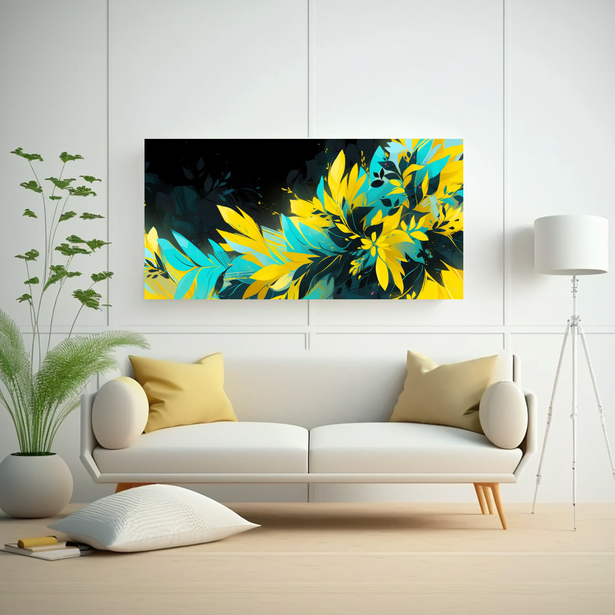 cuadro-expresi-n-amarillo-y-turquesa-colores-atm-sfera-neonoir-decoraci-n-pinturas-de-s-1