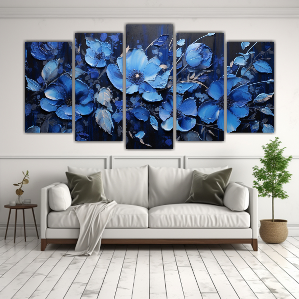 cuadro-floral-creativo-en-lienzo-flores-en-colores-negro-y-azul-1