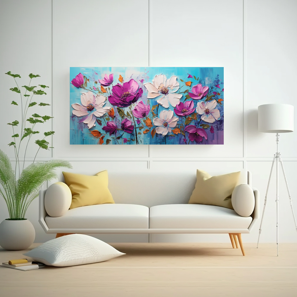 cuadro-fotograf-a-efecto-visual-flores-turquesa-y-rosa-en-lienzo-1