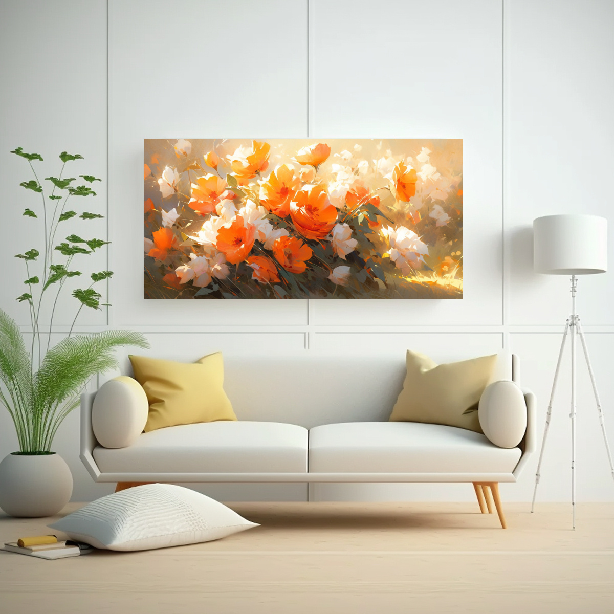 cuadro-lienzo-hermoso-naranja-con-flores-en-estilo-decorativo-1