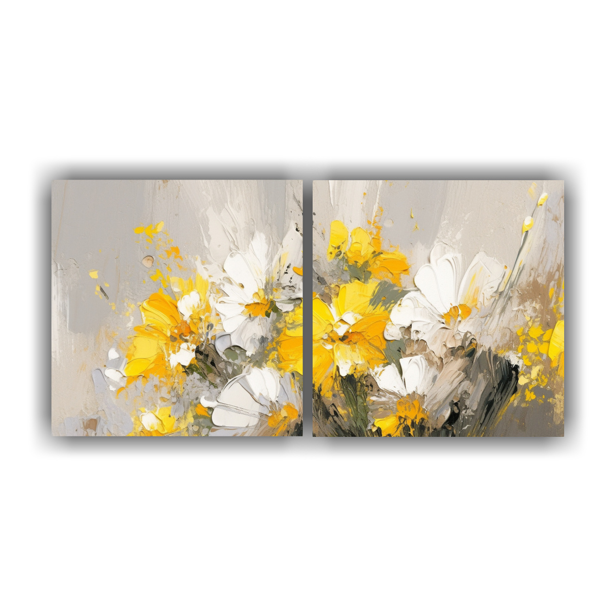 cuadro-lienzo-tela-sala-flores-amarillo-y-plateado