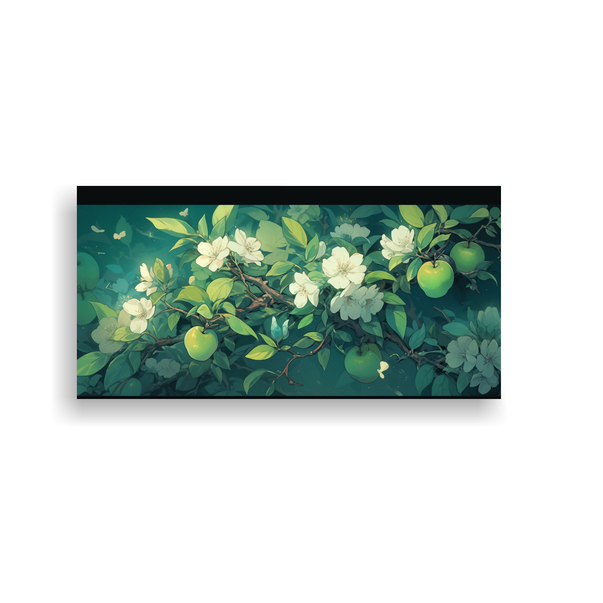 cuadro-lienzo-tem-tica-rbol-manzana-colores-verde-ambiente-neonoir-y-neo-pop-