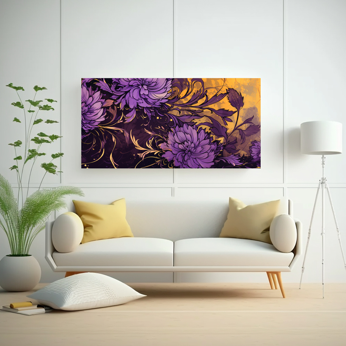 cuadro-marigold-herbs-en-tonos-p-rpura-y-dorado-para-decoraci-n-neonoir-1