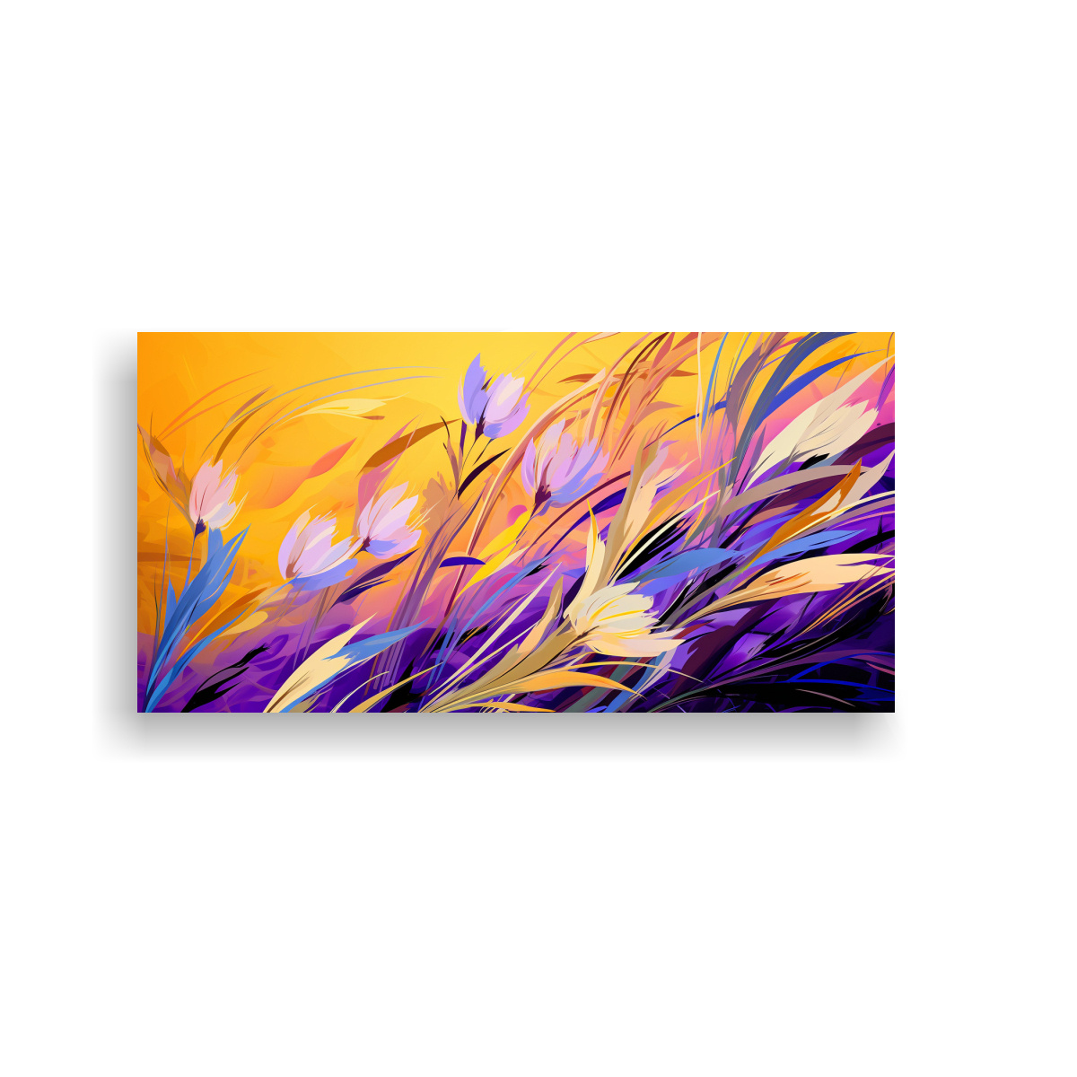 cuadro-minimalista-de-grano-de-arroz-amarillo-y-morado-en-lienzo