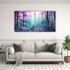cuadro-moderno-paisaje-de-bosque-en-colores-morado-y-turquesa-1