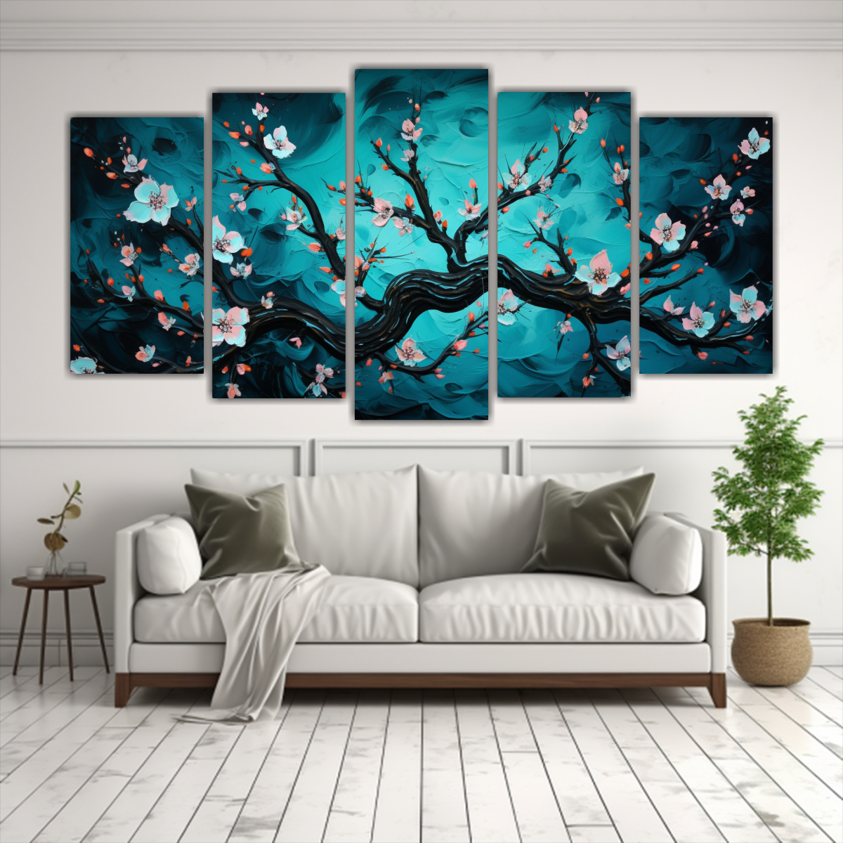 cuadro-original-a-peach-tree-en-tonos-turquesa-atm-sfera-neonoir-1