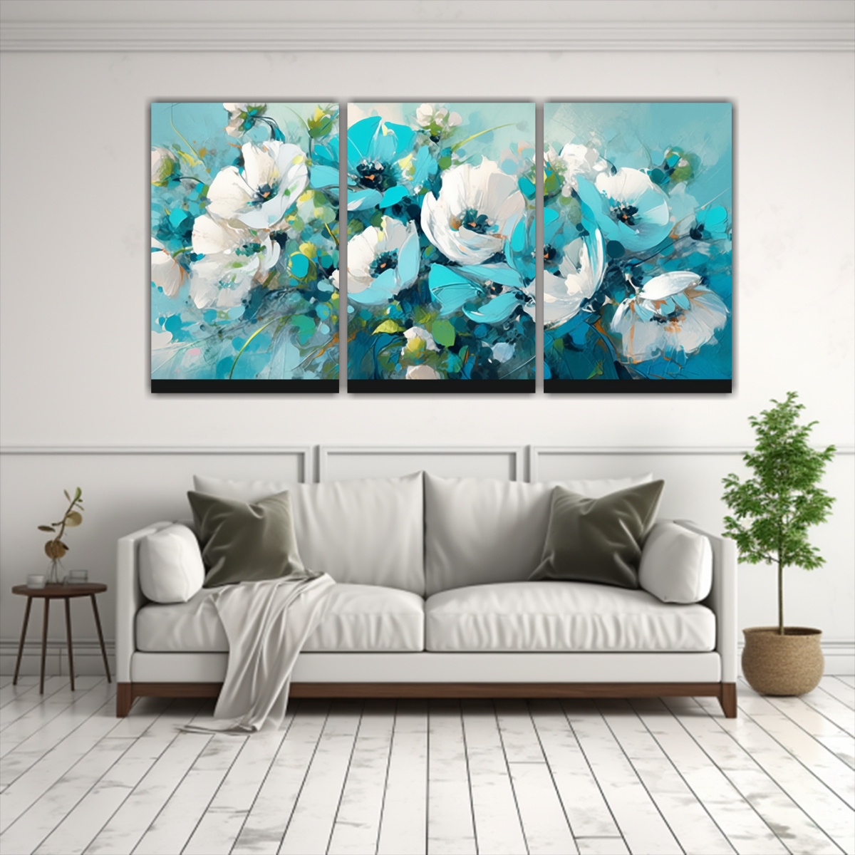 cuadro-tres-artes-vanguardia-escena-turquesa-flores-en-lienzo-estilo-1