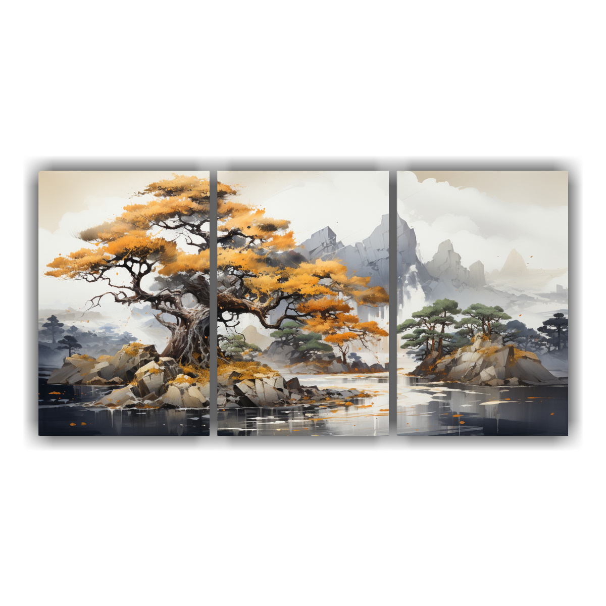 cuadros-abstractos-de-pino-escoc-s-en-colores-dorados-y-negros