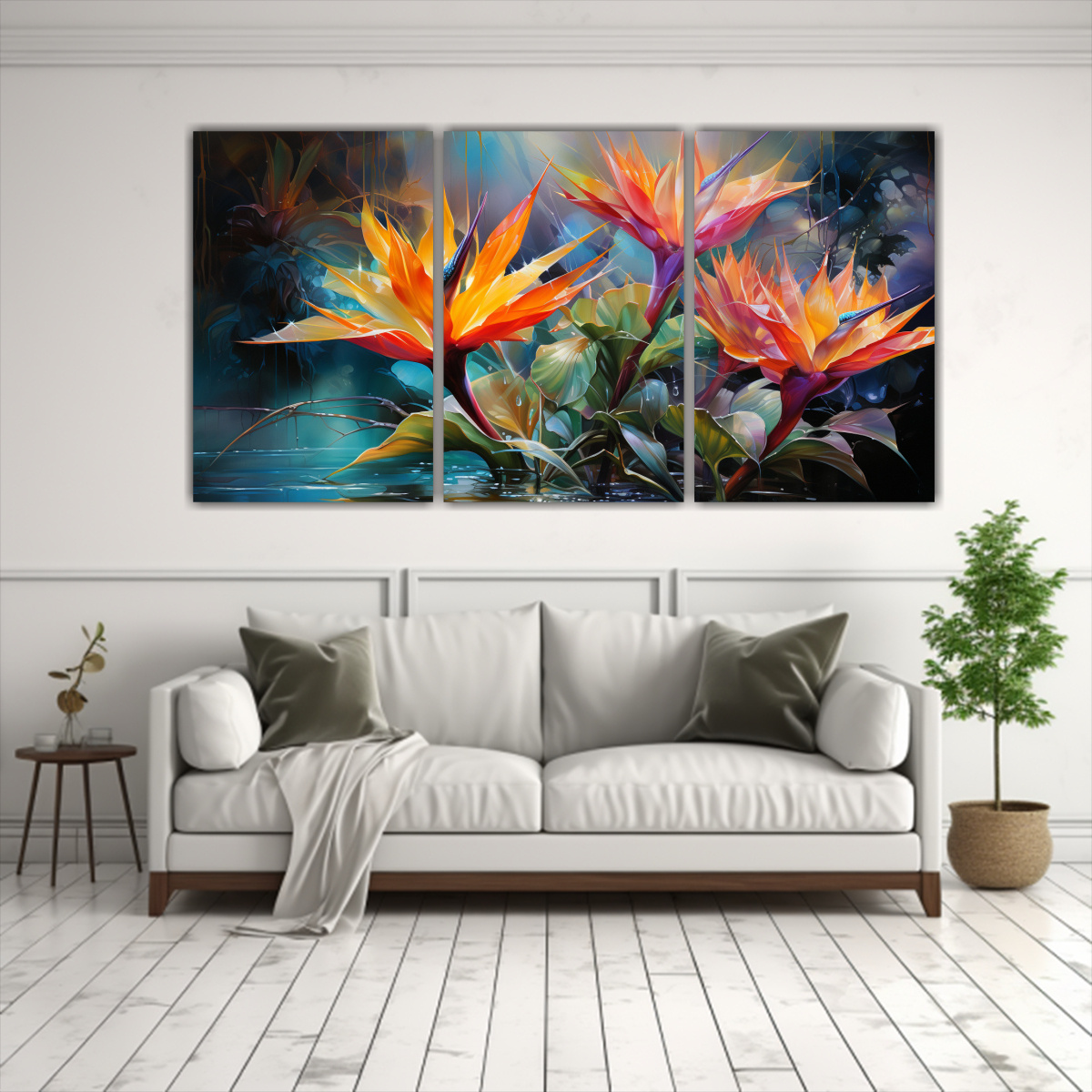 cuadros-abstractos-dise-o-reflejo-aves-del-para-so-en-verde-y-rojo-1