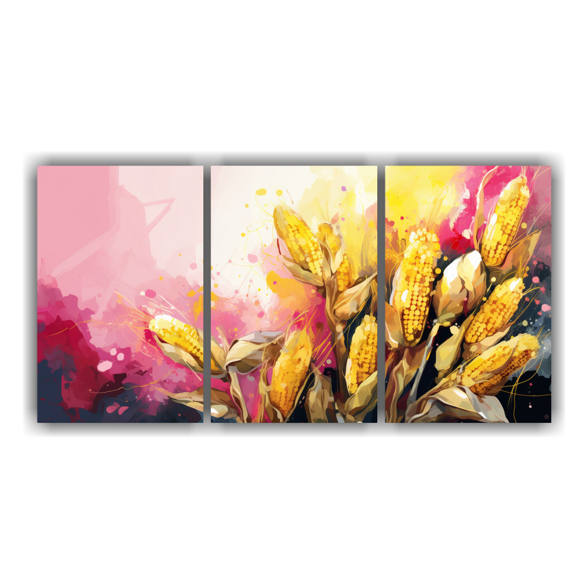 cuadros-adorables-de-ma-z-en-amarillo-y-rosa-con-atm-sfera-neonoir