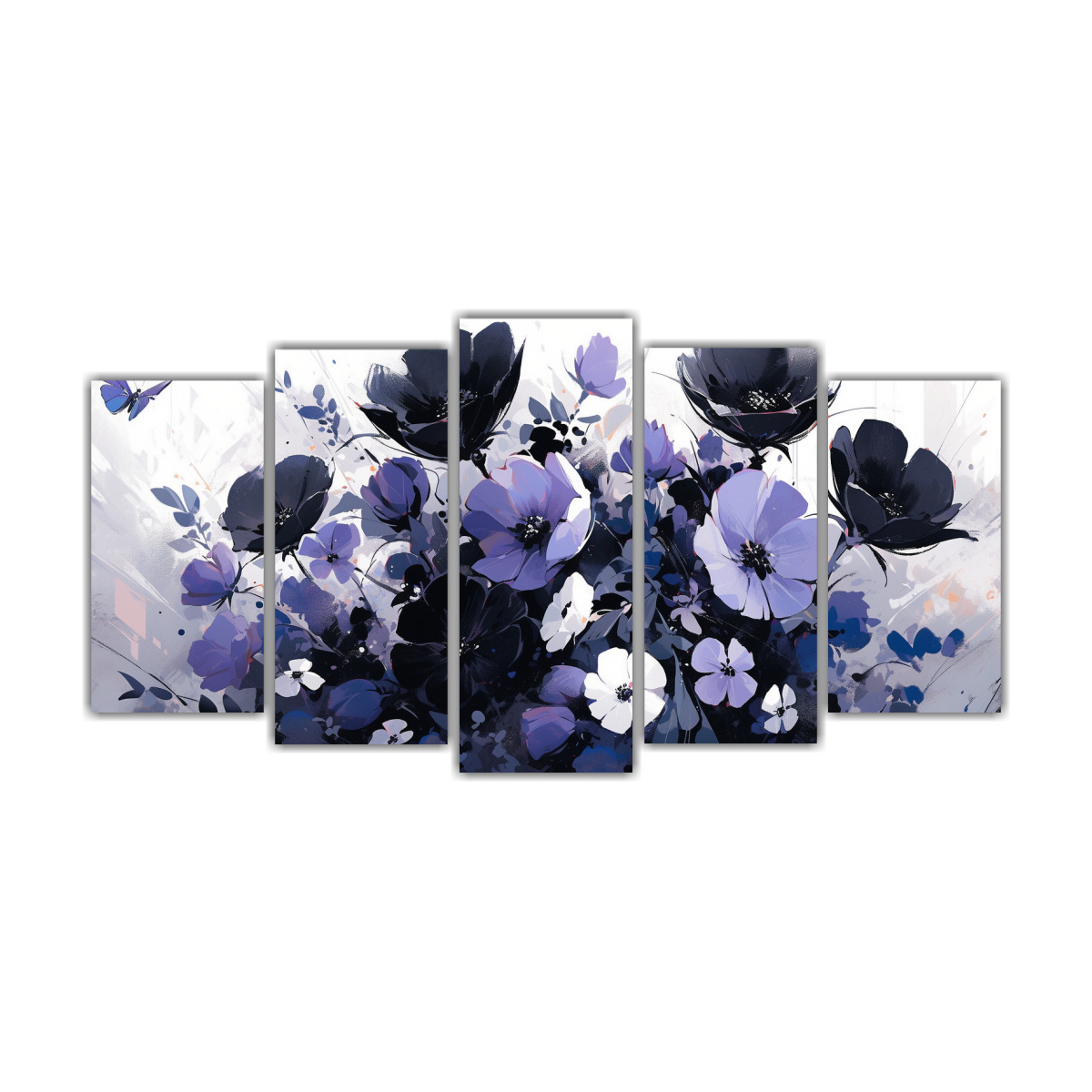 cuadros-colores-simetr-a-a-flores-moradas-y-negras-en-lienzo