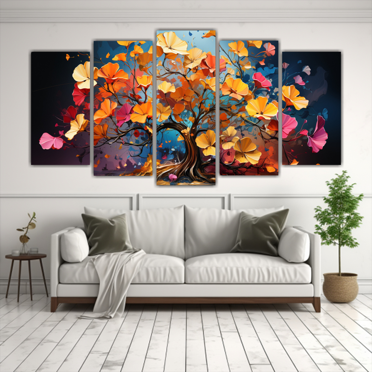 cuadros-coloridos-ginkgo-biloba-neonoir-riqueza-visual-1