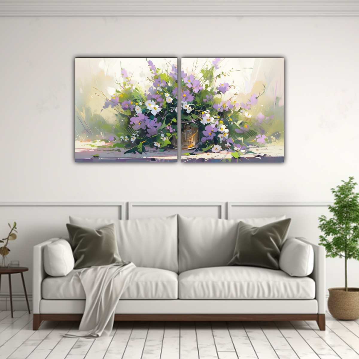 cuadros-inspiradores-de-vida-verde-y-morada-con-flores-en-lienzo-1