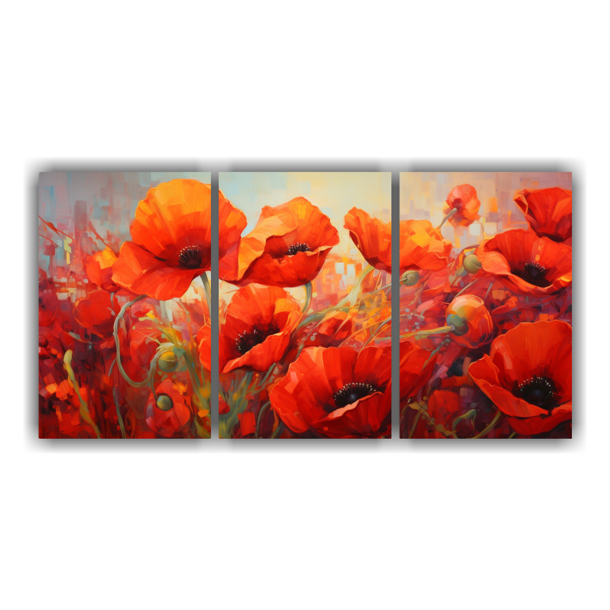 cuadros-modernos-intensidad-a-flores-de-amapolas-pintura-abstracta-al-leo-detallada