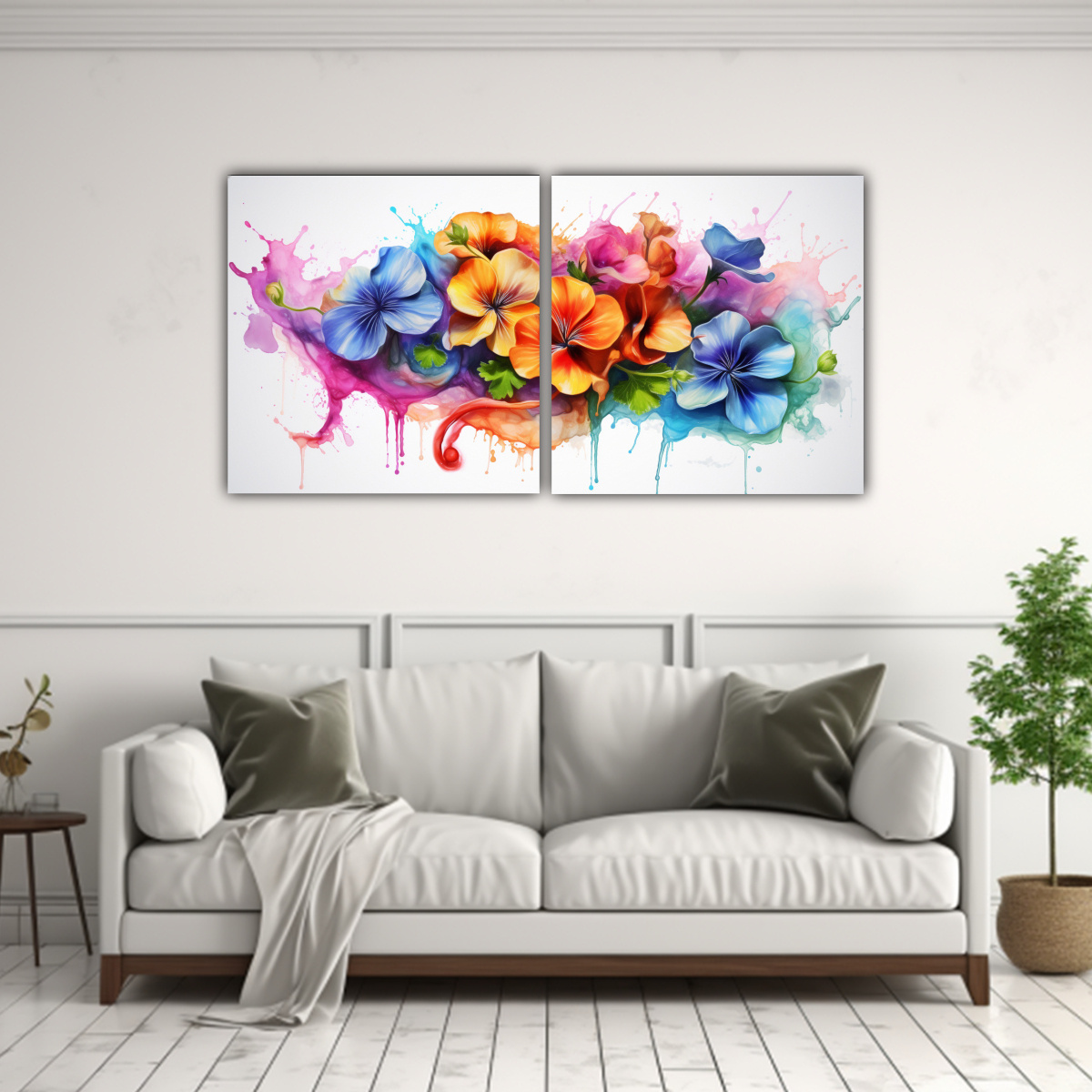 cuadros-tela-canvas-sala-geranium-rainbow-pintura-abstracta-acuarela-1