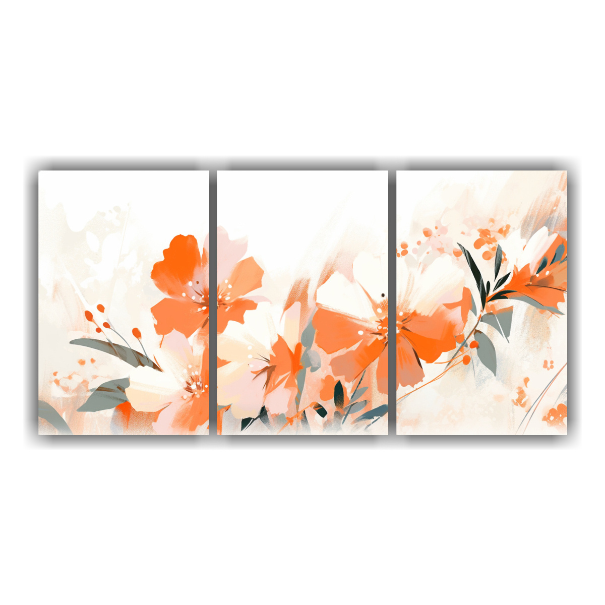 cuadros-vanguardia-contraste-blanco-y-naranja-neonoir