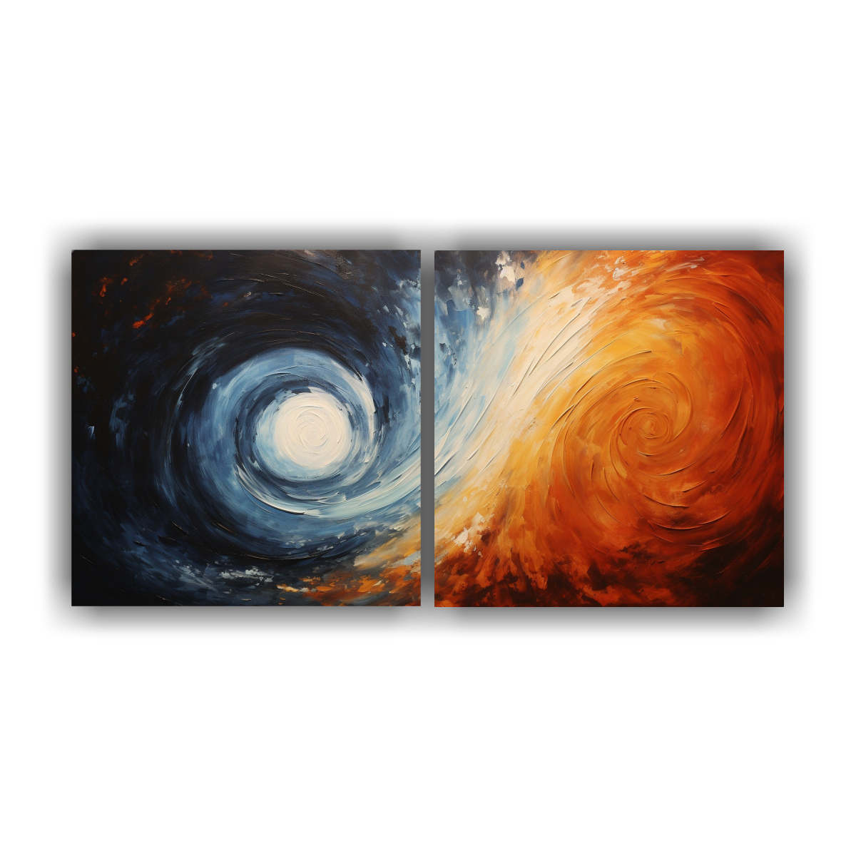 dos-arte-de-pared-expresi-n-colorida-de-pintura-en-lienzo
