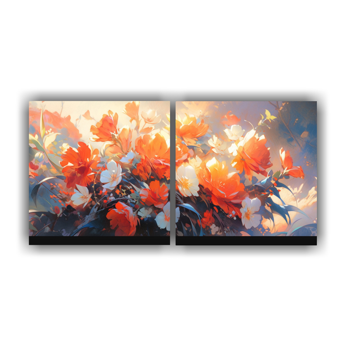 dos-composiciones-espectacular-multicolor-pintura-vibrante-de-flores-en-lienzo-al-estilo-de-vib