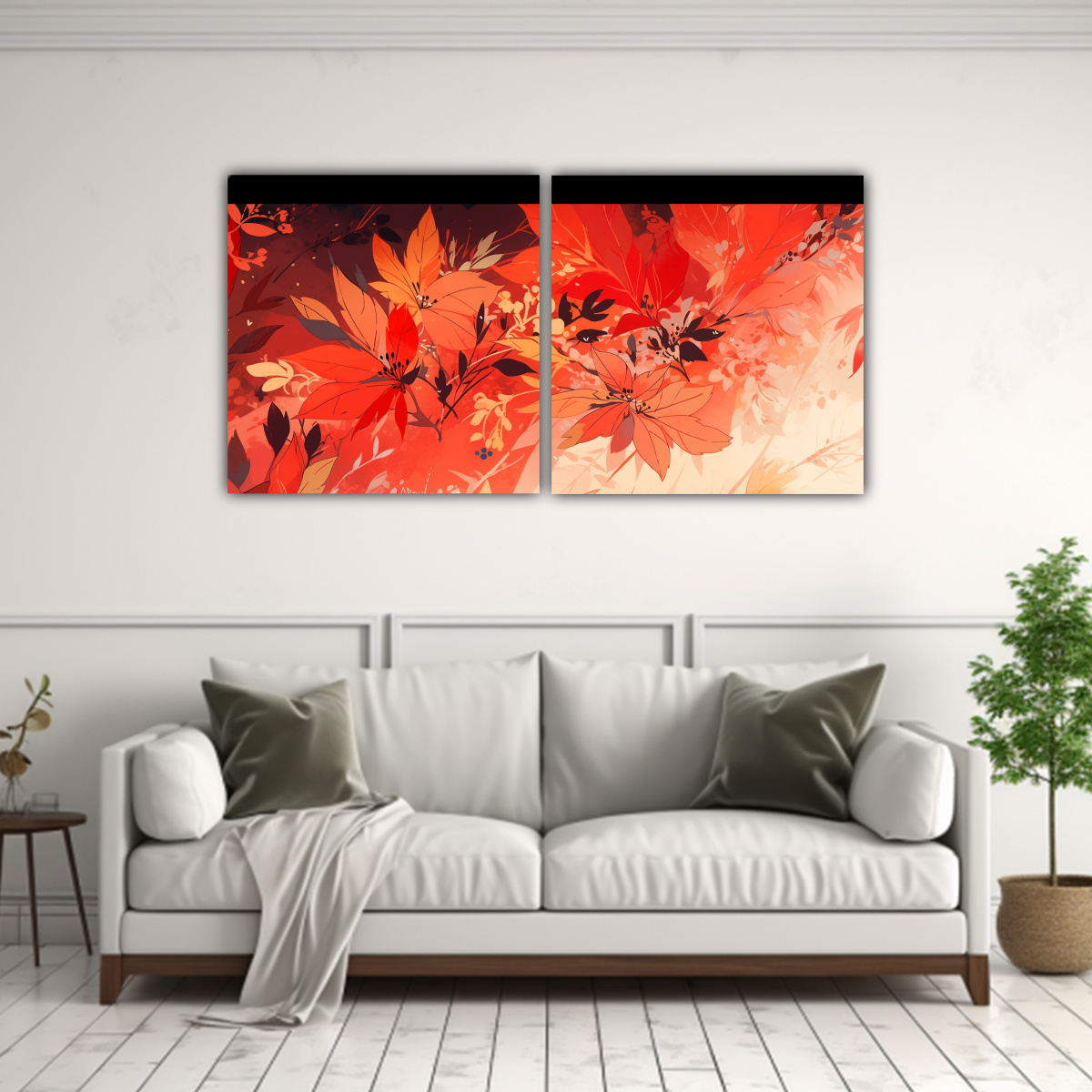 dos-cuadros-de-canvas-horizontal-motivo-rojo-y-naranja-ambiente-neonoir-en-el-estilo-de-pinturas-decorativas-1