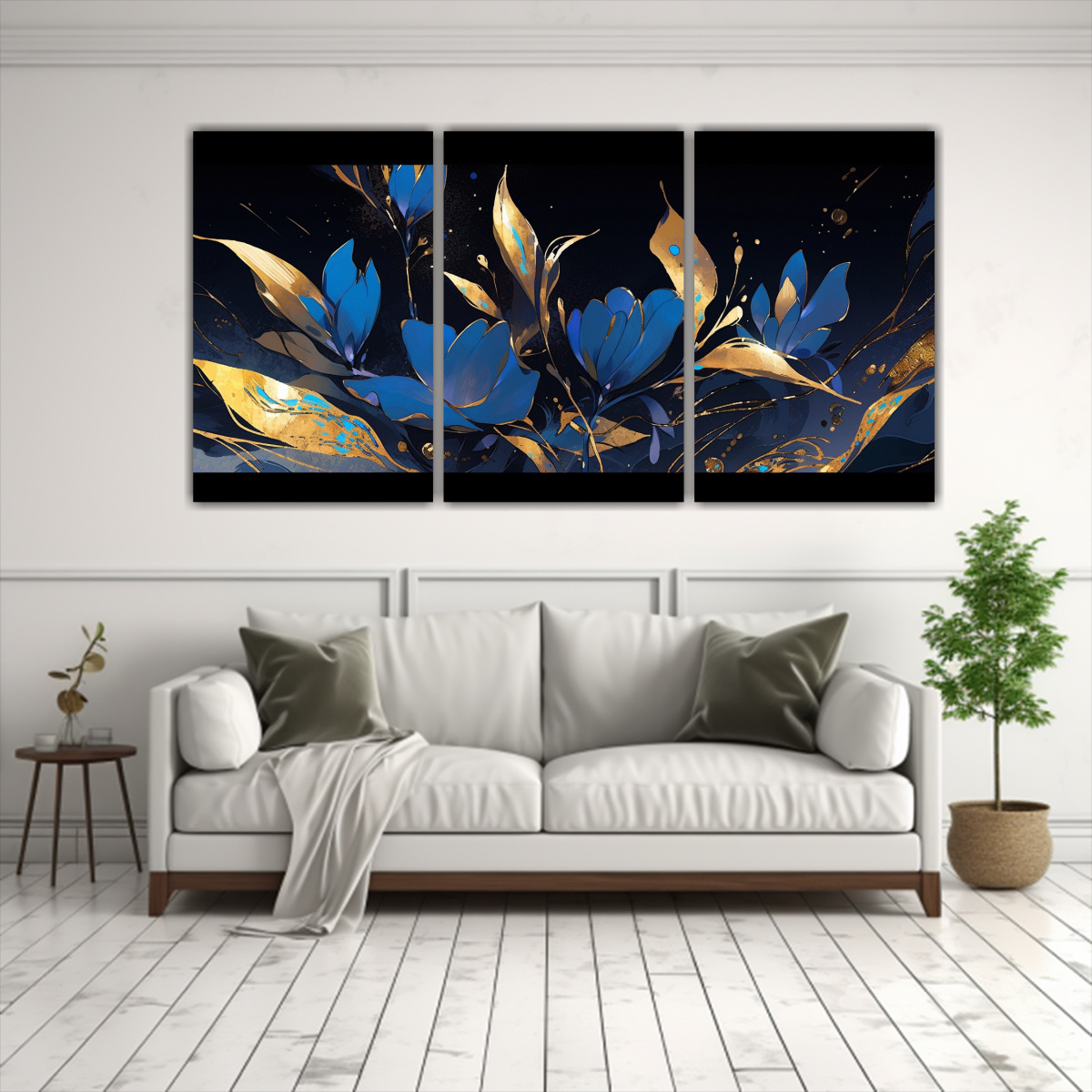 juego-de-3-lienzos-de-tela-en-tonos-dorados-y-azules-con-atmosfera-neonoir-y-estilo-de-pinturas-decorativas-exuberantes-1