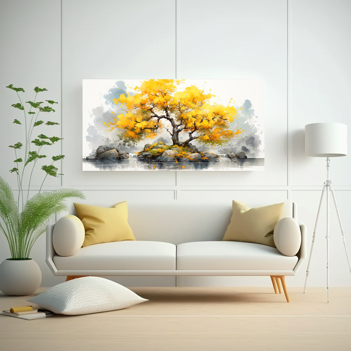 lienzo-composici-n-fantas-a-rbol-bons-i-abedul-amarillo-y-blanco-pintura-abstracta-1