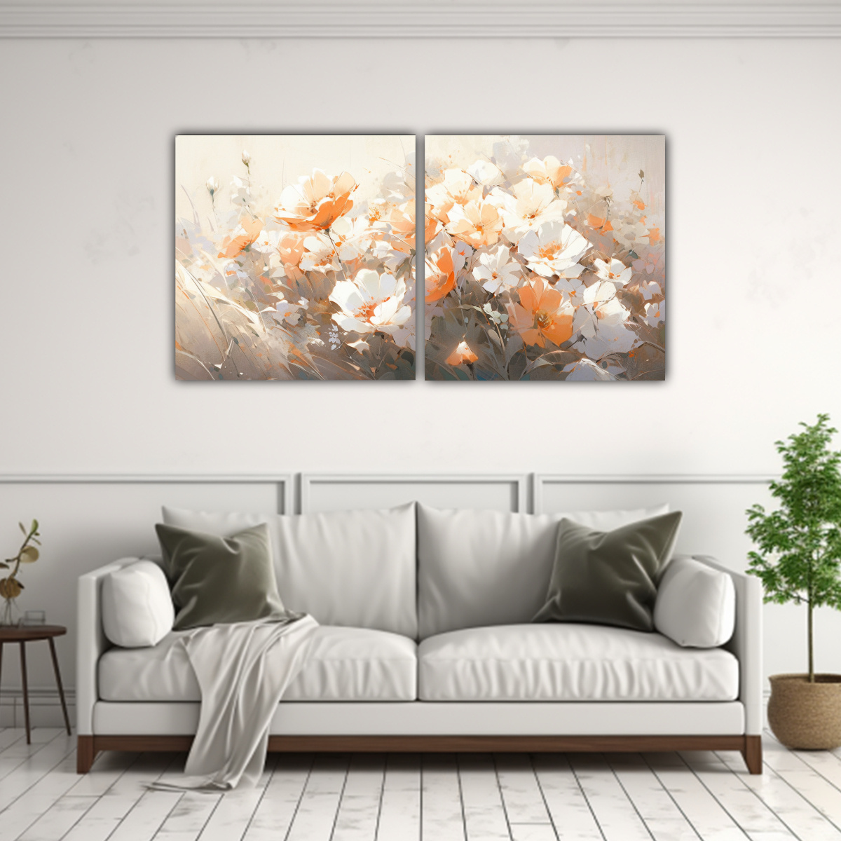 lienzo-con-detalles-intrincados-de-flores-blancas-y-naranjas-en-dos-composiciones-inspiradoras-1