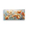 lienzo-estilo-galeria-fantasia-flores-en-naranja-y-azul-en-pintura-sobre-lienzo