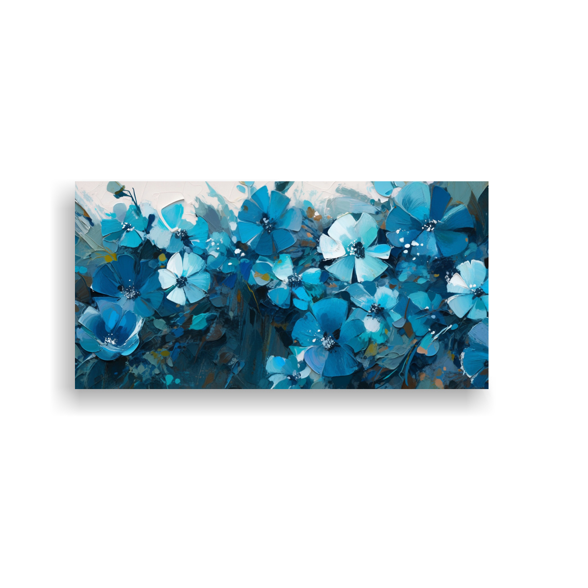lienzo-tem-tica-turquesa-y-azul-flores-en-decoraci-n