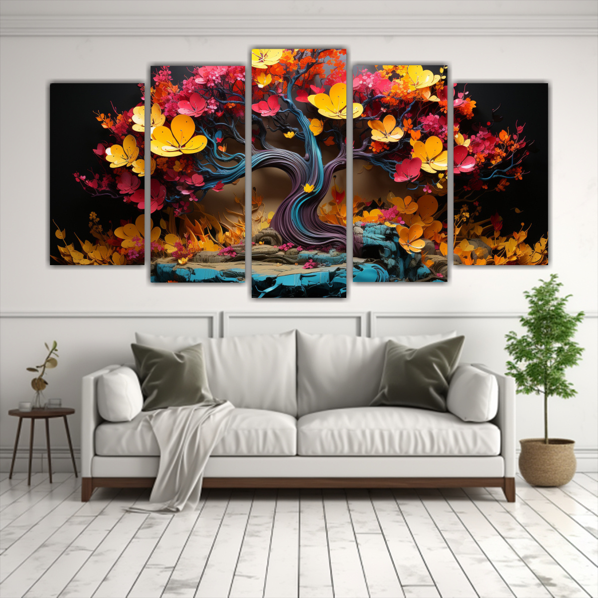 lienzos-cuadro-exclusivos-neonoir-en-fucsia-y-turquesa-1