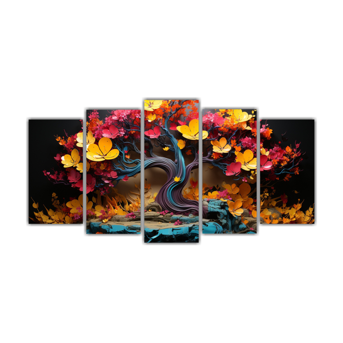 lienzos-cuadro-exclusivos-neonoir-en-fucsia-y-turquesa