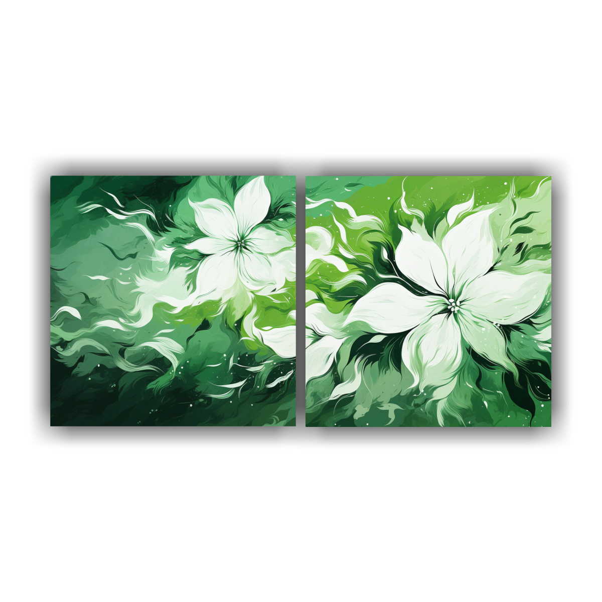 lienzos-de-tela-dise-o-calidez-green-and-white-colors-atmosfera-neonoir