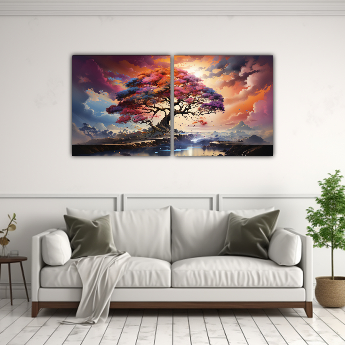 pintura-abstracta-acuarela-de-un-rbol-bons-i-en-colores-del-arco-ris-1