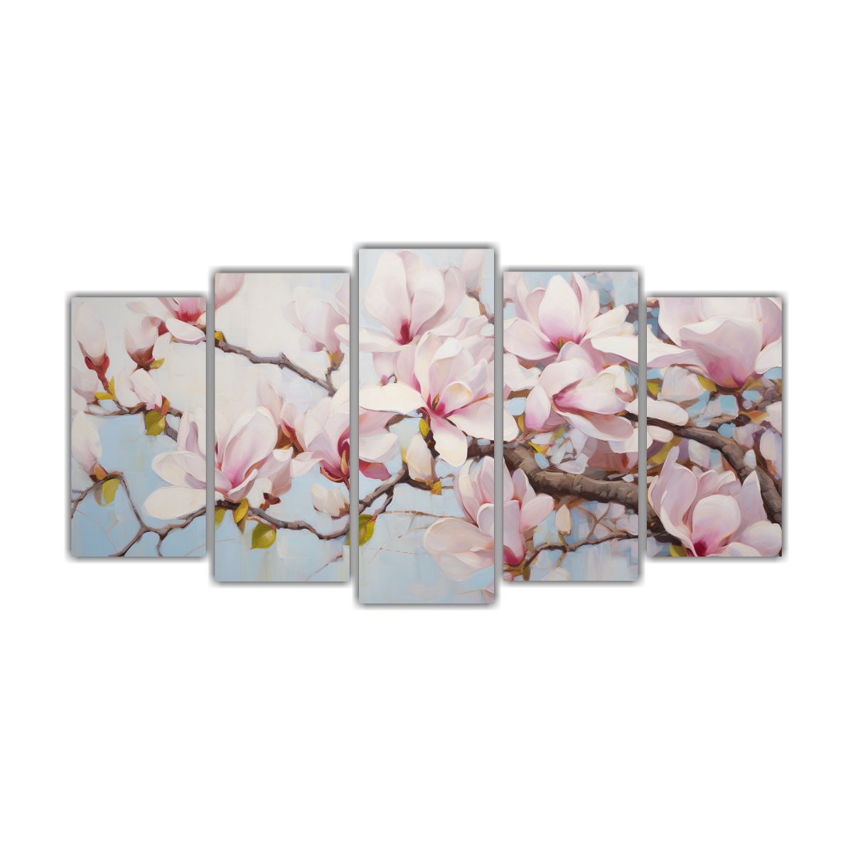 pintura-abstracta-alta-en-detalle-cinco-cuadros-forma-ba-o-a-magnolias-con-flores-en-leo-