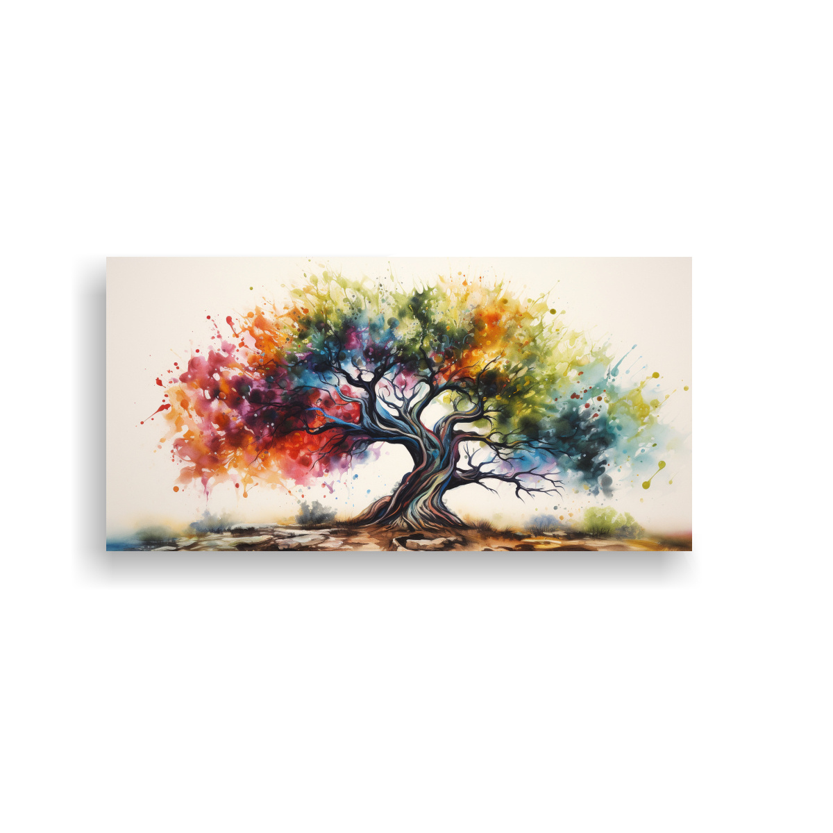 pintura-abstracta-arco-ris-de-un-olivo-en-acuarela