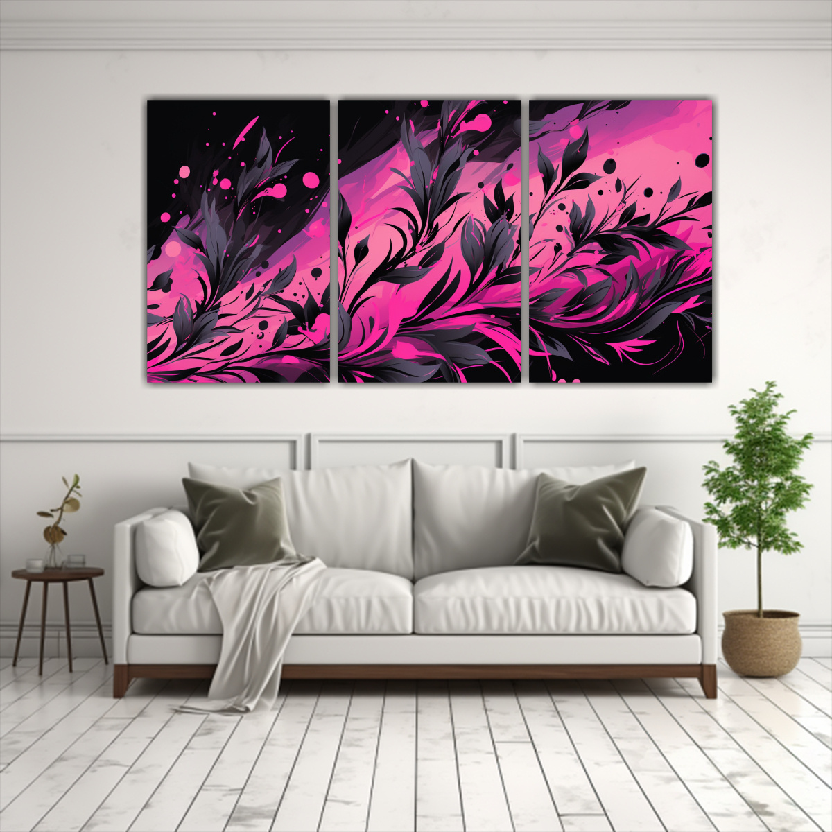 pintura-abstracta-brillante-de-lienzo-a-rosemary-hierbas-en-colores-negro-y-rosa-atmosfera-neonoir-1