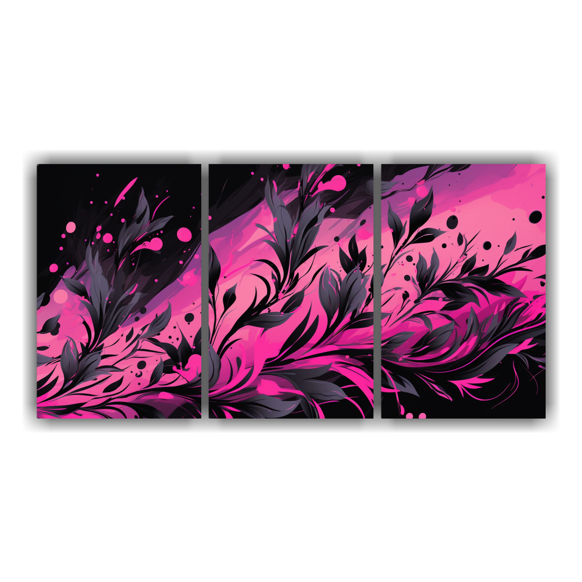 pintura-abstracta-brillante-de-lienzo-a-rosemary-hierbas-en-colores-negro-y-rosa-atmosfera-neonoir