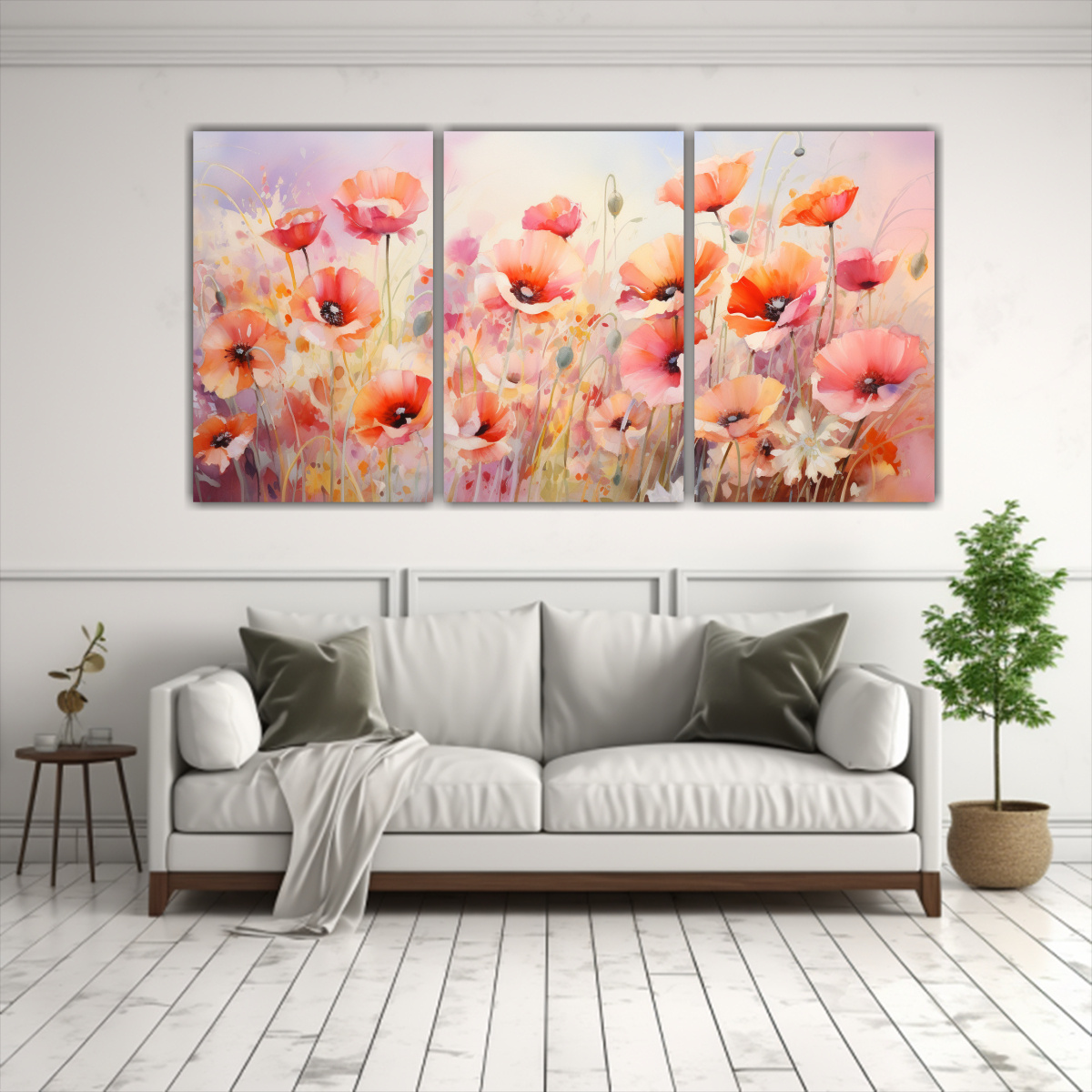 pintura-abstracta-de-amapolas-naranjas-y-rosas-al-leo-1