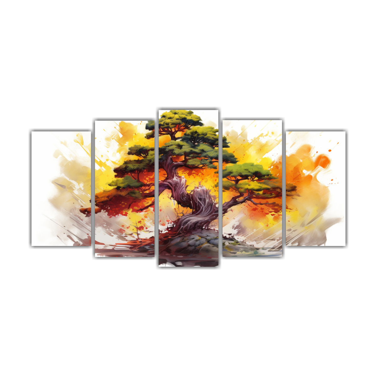 pintura-abstracta-de-bons-i-pino-amarillo-y-rojo