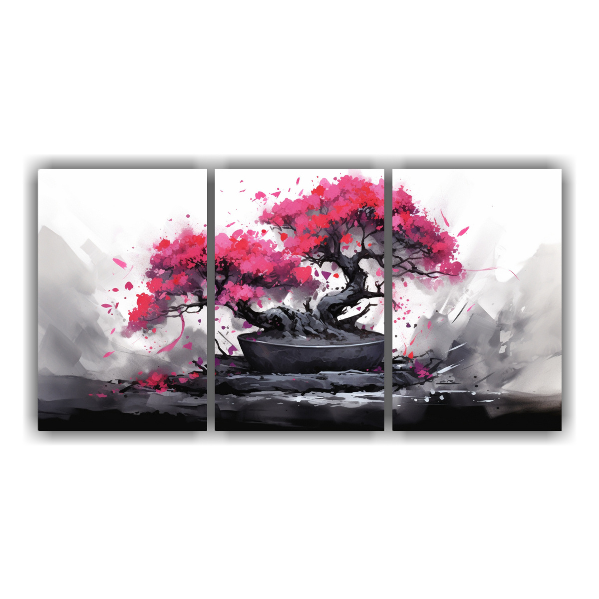 pintura-abstracta-de-bougainvillea-bonsai-en-colores-negros