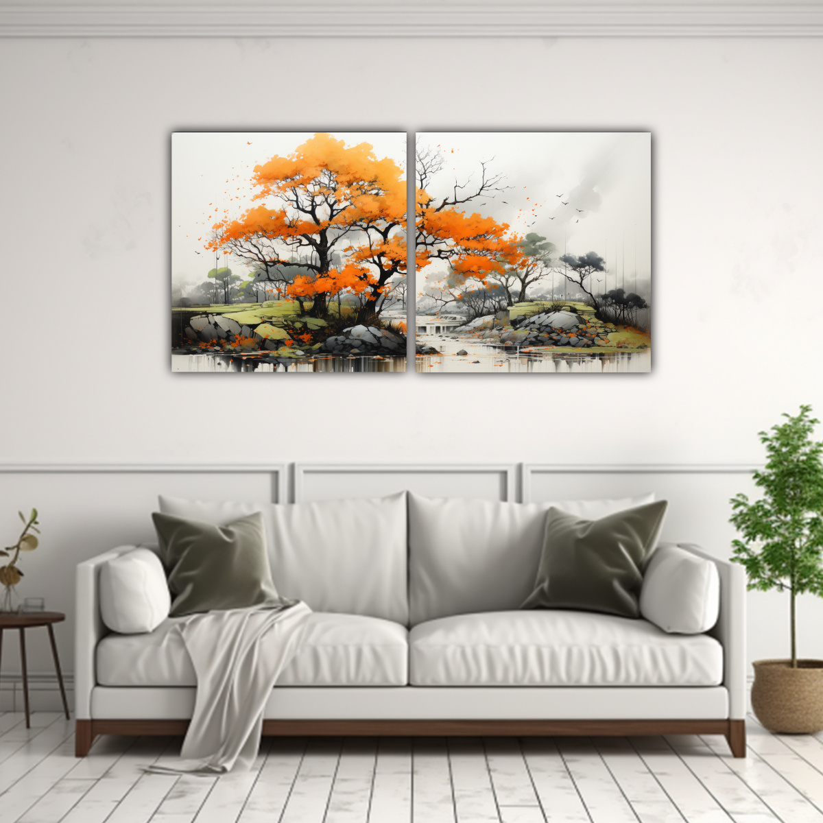pintura-abstracta-de-colores-naranja-y-negro-en-rbol-de-kauri-set-de-2-artes-impresos-1