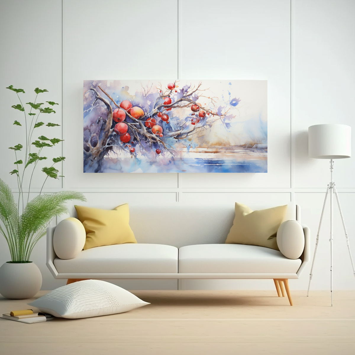 pintura-abstracta-de-colores-rojo-y-azul-de-rbol-de-higo-en-bastidor-de-madera-1