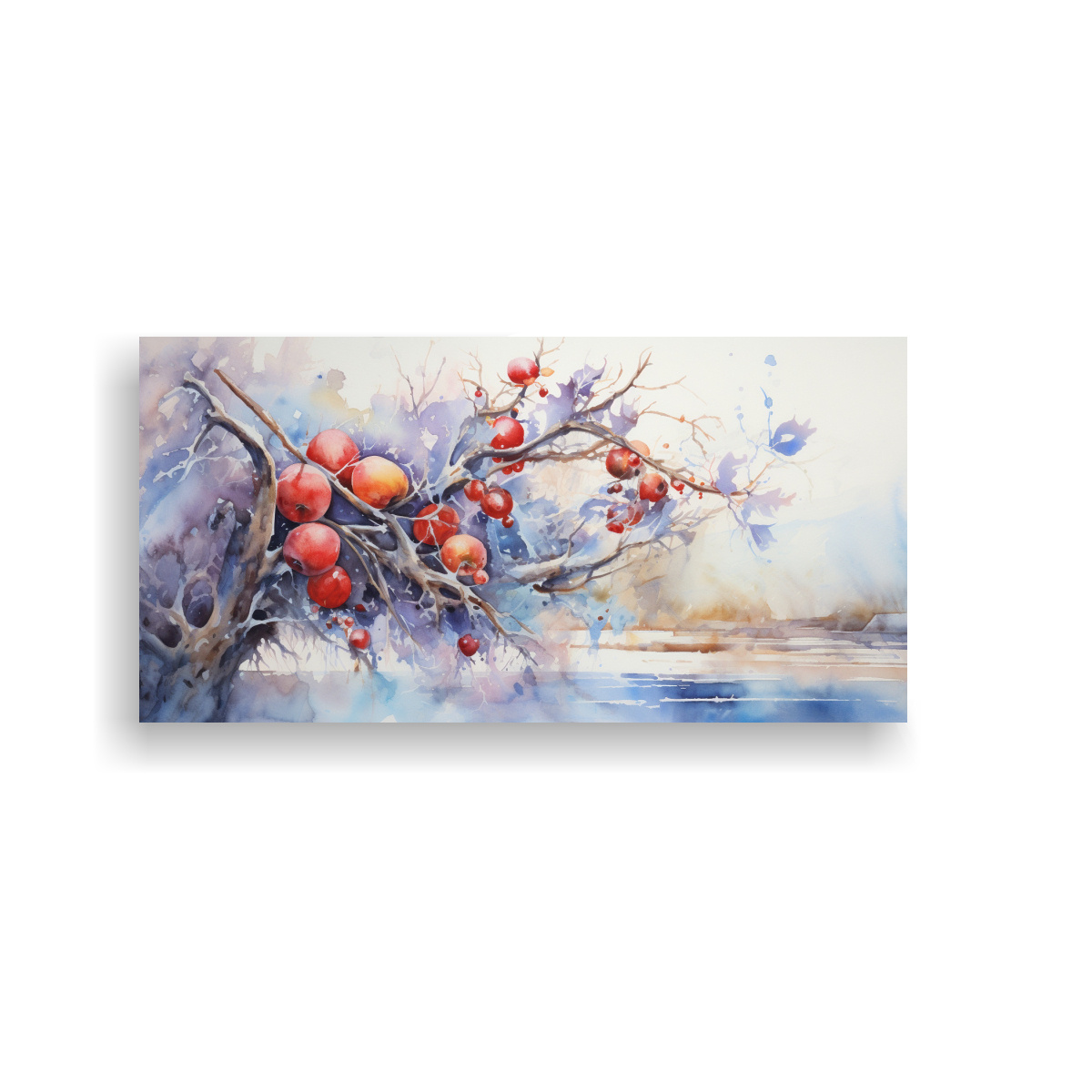 pintura-abstracta-de-colores-rojo-y-azul-de-rbol-de-higo-en-bastidor-de-madera