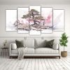 pintura-abstracta-de-decoraci-n-cinco-composiciones-cuadro-m-gico-de-un-rbol-bons-i-de-pino-en-colores-blanco-y-rosa-1