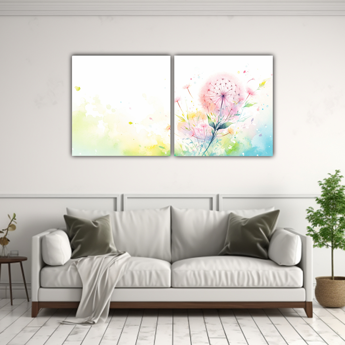 pintura-abstracta-de-flores-de-diente-de-le-n-en-colores-del-arco-ris-en-bastidor-de-dos-telas-1