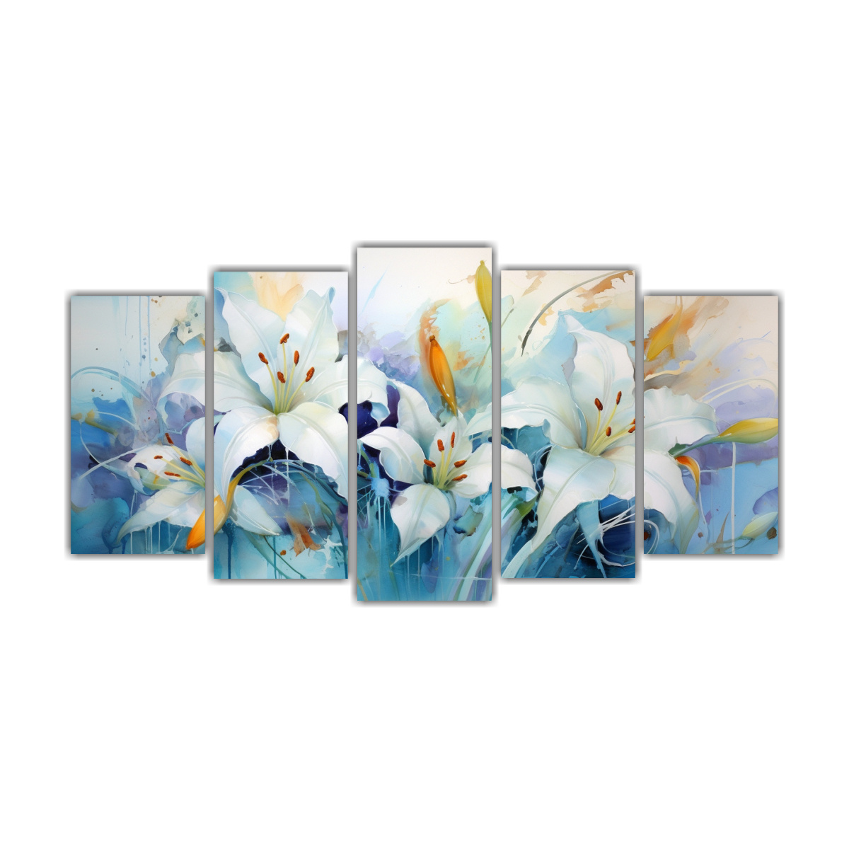 pintura-abstracta-de-lirios-en-colores-turquesa-para-decoraci-n-personalizada