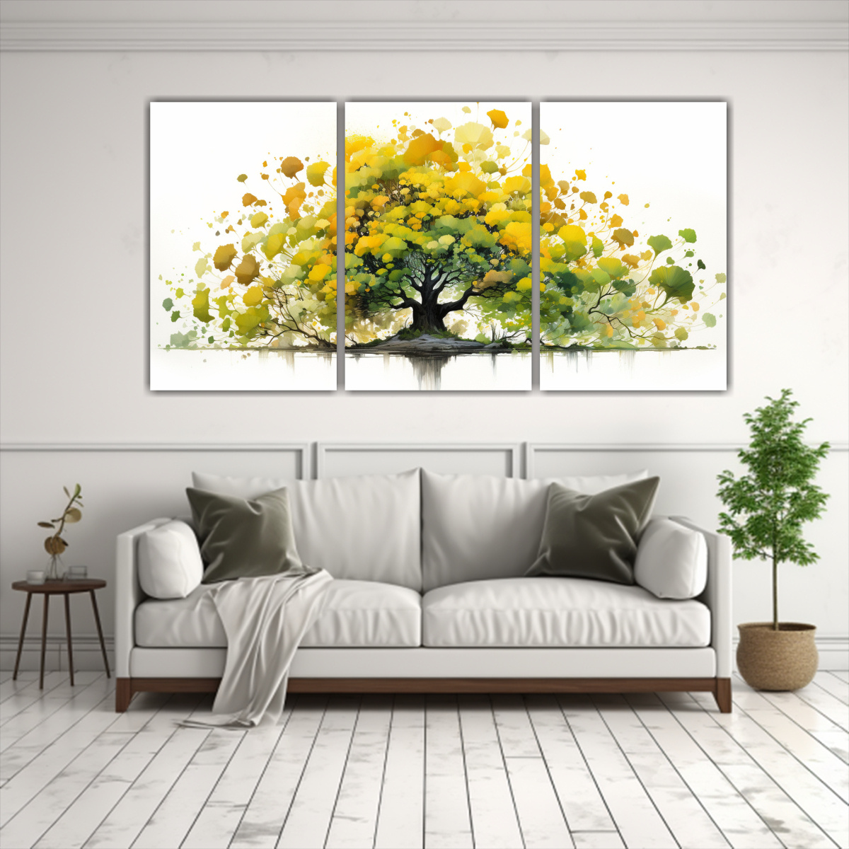 pintura-abstracta-de-motivos-vibrantes-de-rbol-bons-i-de-ginkgo-biloba-en-tres-artes-tema-motivo-1